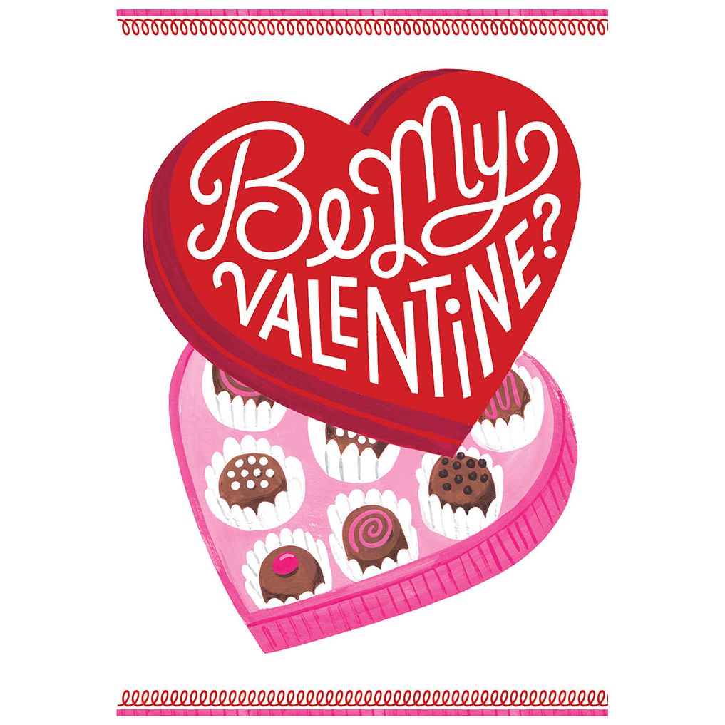 Valentine Candy Box Valentine's Day Card
